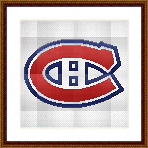 Montreal Canadiens cross stitch pattern