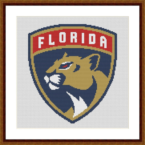 Florida Panthers cross stitch pattern