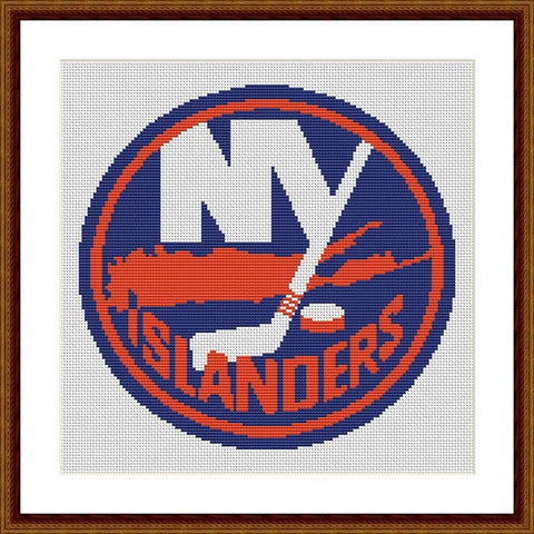 New York Islanders cross stitch pattern