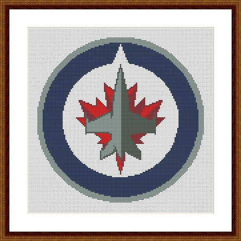 Winnipeg Jets cross stitch pattern