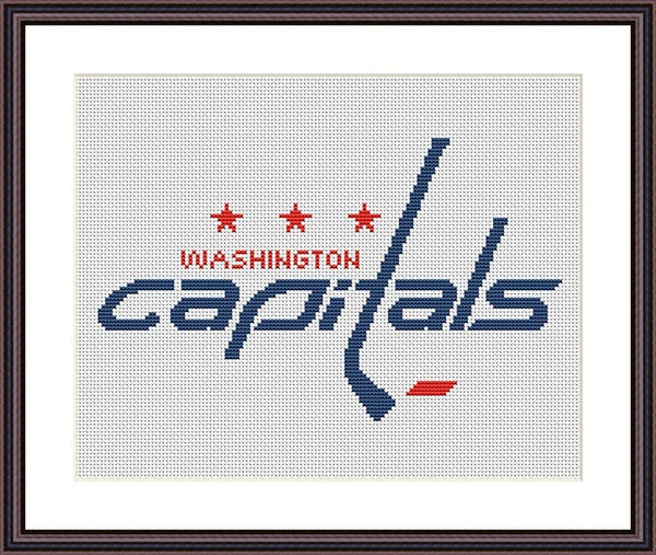Washington Capitals cross stitch pattern