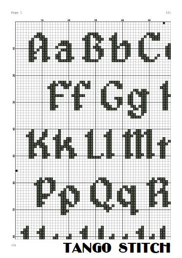 fancy cross stitch alphabet