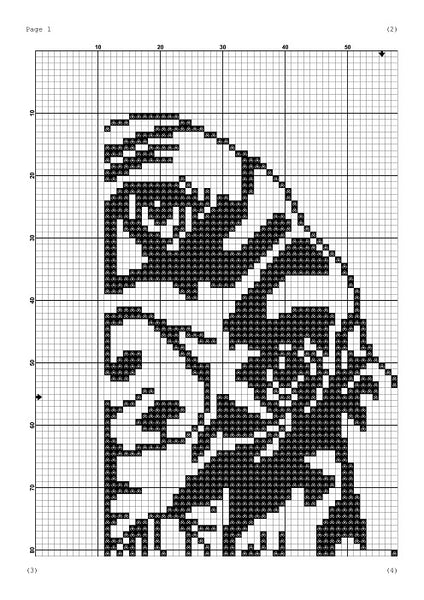 Beagle animal cross stitch pattern