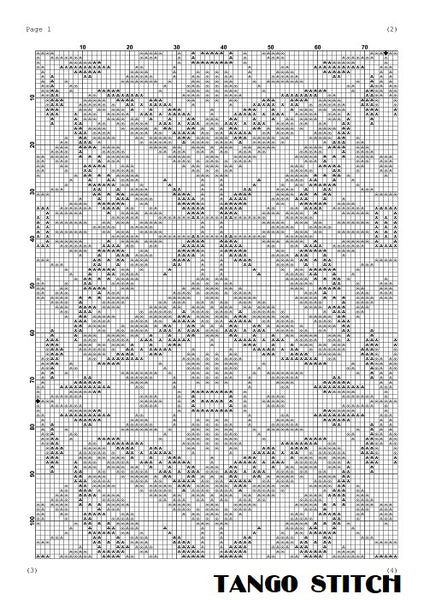 Kaleidoscope ornament geometric cross stitch pattern