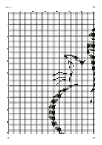 Black cat cross stitch pattern Cute animals easy embroidery - Tango Stitch