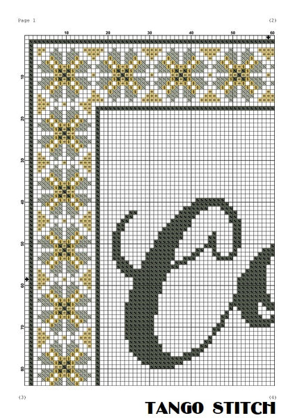 Cool ornament cross stitch pattern