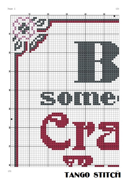 Be someone's Crazy Aunt funny cross stitch pattern Sassy sarcastic embroidery