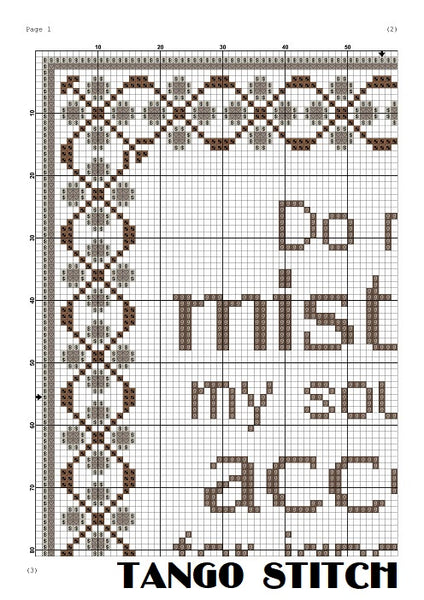 Do not mistake my southern accent for ignorance funny cross stitch pattern - Tango Stitch