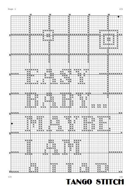 Easy baby, may be I am a liar funny romantic cross stitch pattern