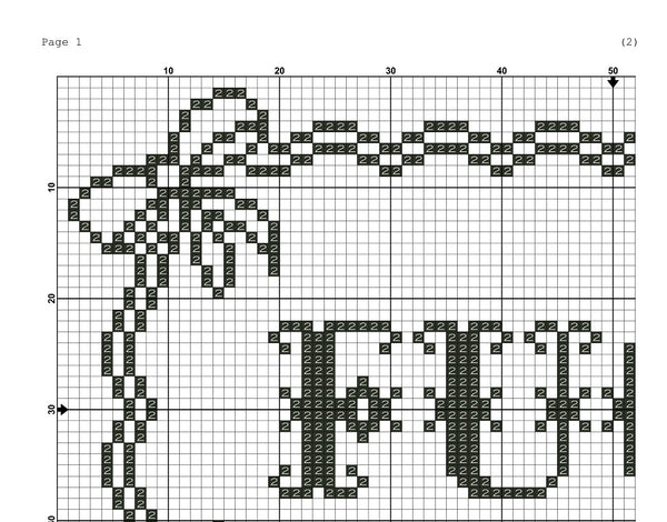 F*ck vintage typography cross stitch pattern