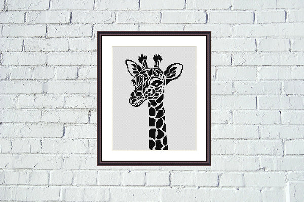 Giraffe cross stitch pattern, Tango Stitch  
