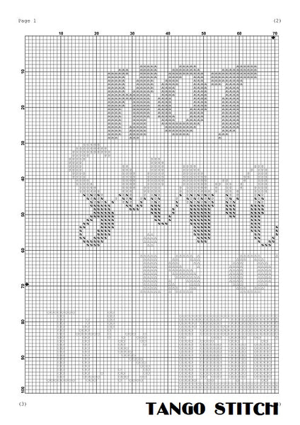 Hot girl summer is over funny cross stitch pattern - Tango Stitch
