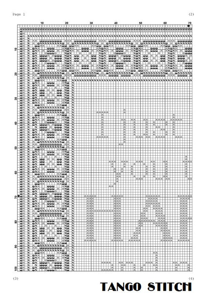 I just want you to be happy funny birthday cross stitch pattern