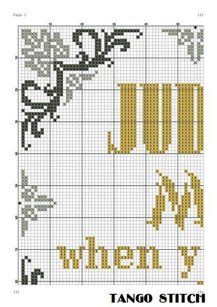 Judge me when you are perfect funny sassy cross stitch pattern