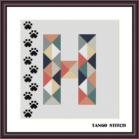 Wild animal print letters nursery cross stitch pattern – JPCrochet