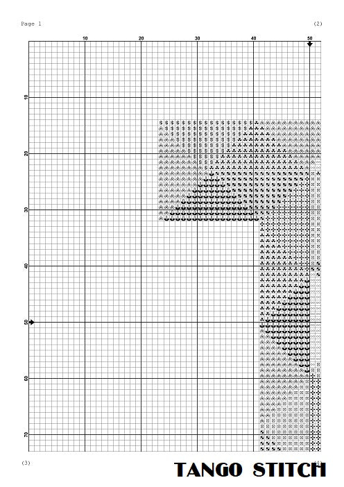 Letter T typography cross stitch pattern – JPCrochet