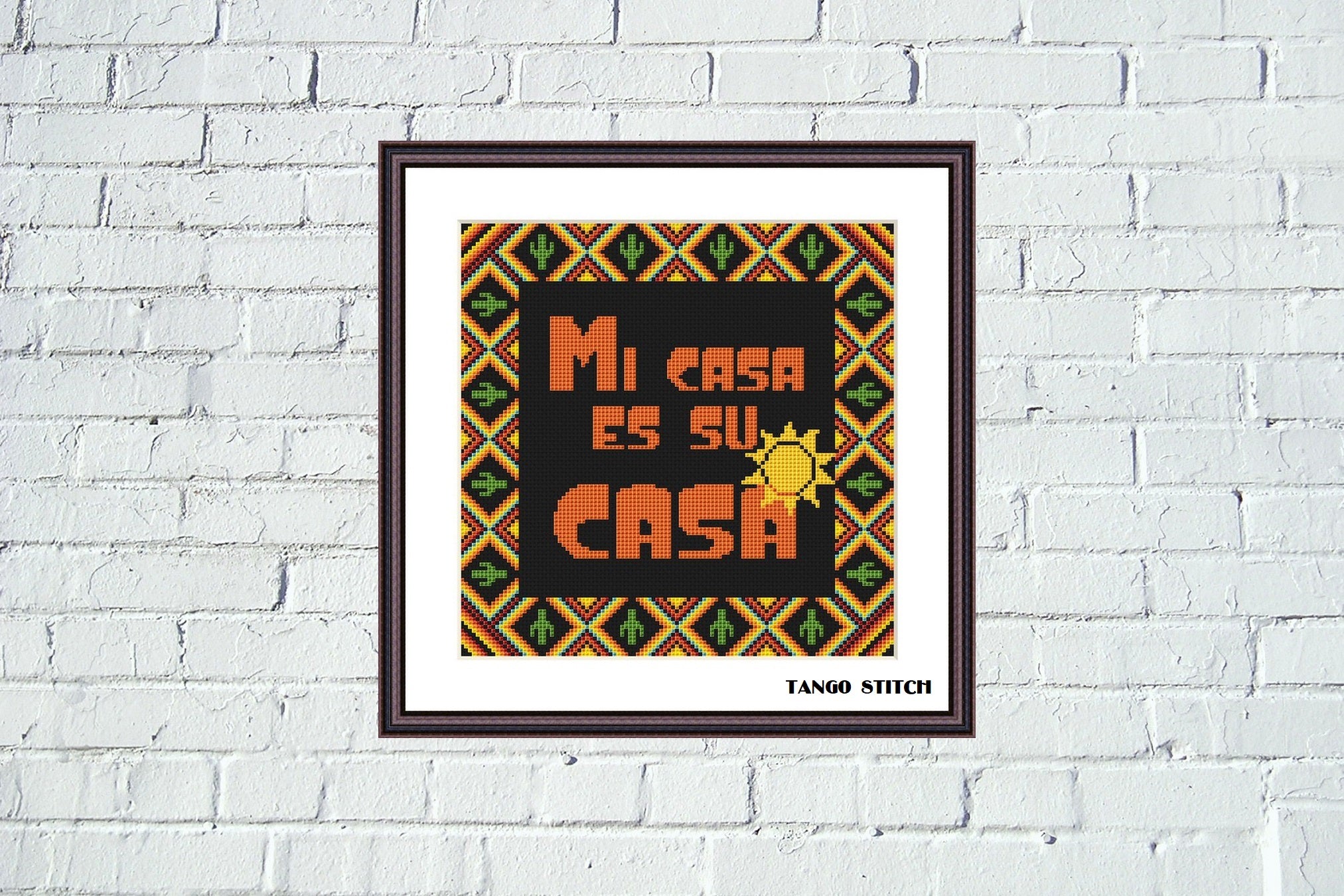 Mi casa es su casa cross stitch ornament pattern – JPCrochet