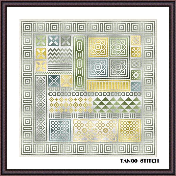 Greek cross stitch ornaments sampler - Tango Stitch