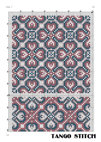 4 ornaments sampler cross stitch pattern
