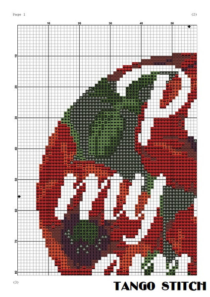Per my last email tulip flower cross stitch pattern