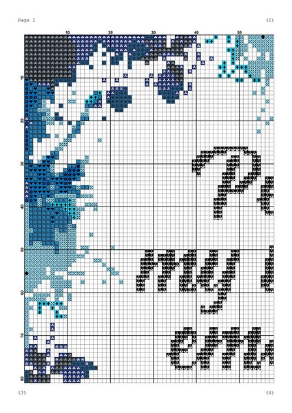 Per my last email watercolor cross stitch pattern