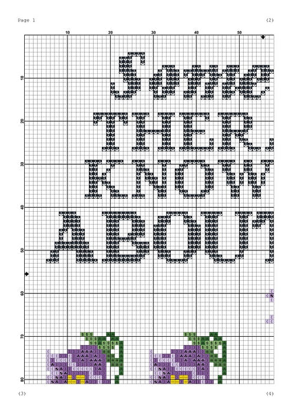 Someone's therapist know all about you sarcastic cross stitch pattern