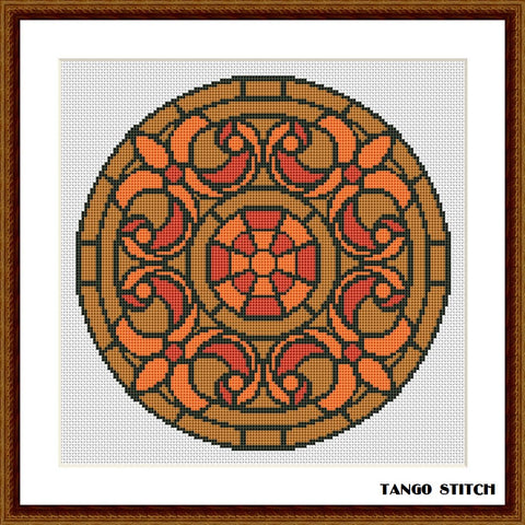 Pink and violet cute cross stitch ornaments sampler pattern – JPCrochet