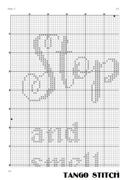 Stop and smell the roses funny cross stitch pattern easy embroidery design Tango Stitch