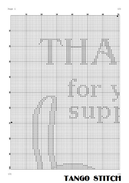 Thanks for your support funny sarcastic cross stitch pattern