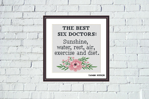The best six doctors funny cross stitch pattern