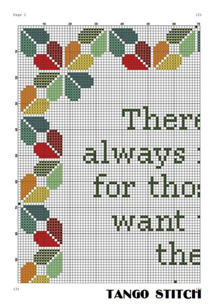 There are always flowers Henri Matisse' quote cross stitch pattern - Tango Stitch