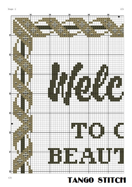 Welcome to our beautiful chaos funny cross stitch pattern