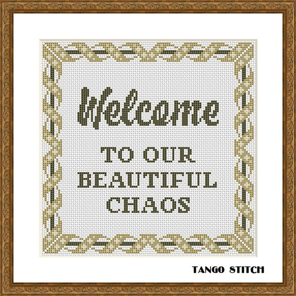 Welcome to our beautiful chaos funny cross stitch pattern