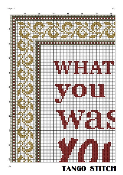 Whatever you lost funny sarcastic quote cross stitch embroidery