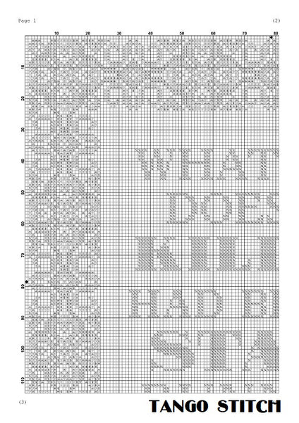 Whatever doesn't kill me funny cross stitch pattern