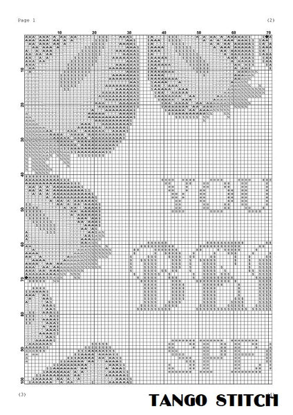 You are berry special romantic Valentines cross stitch pattern