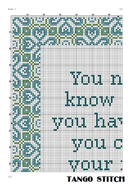 You never know funny cross stitch new home embroidery design